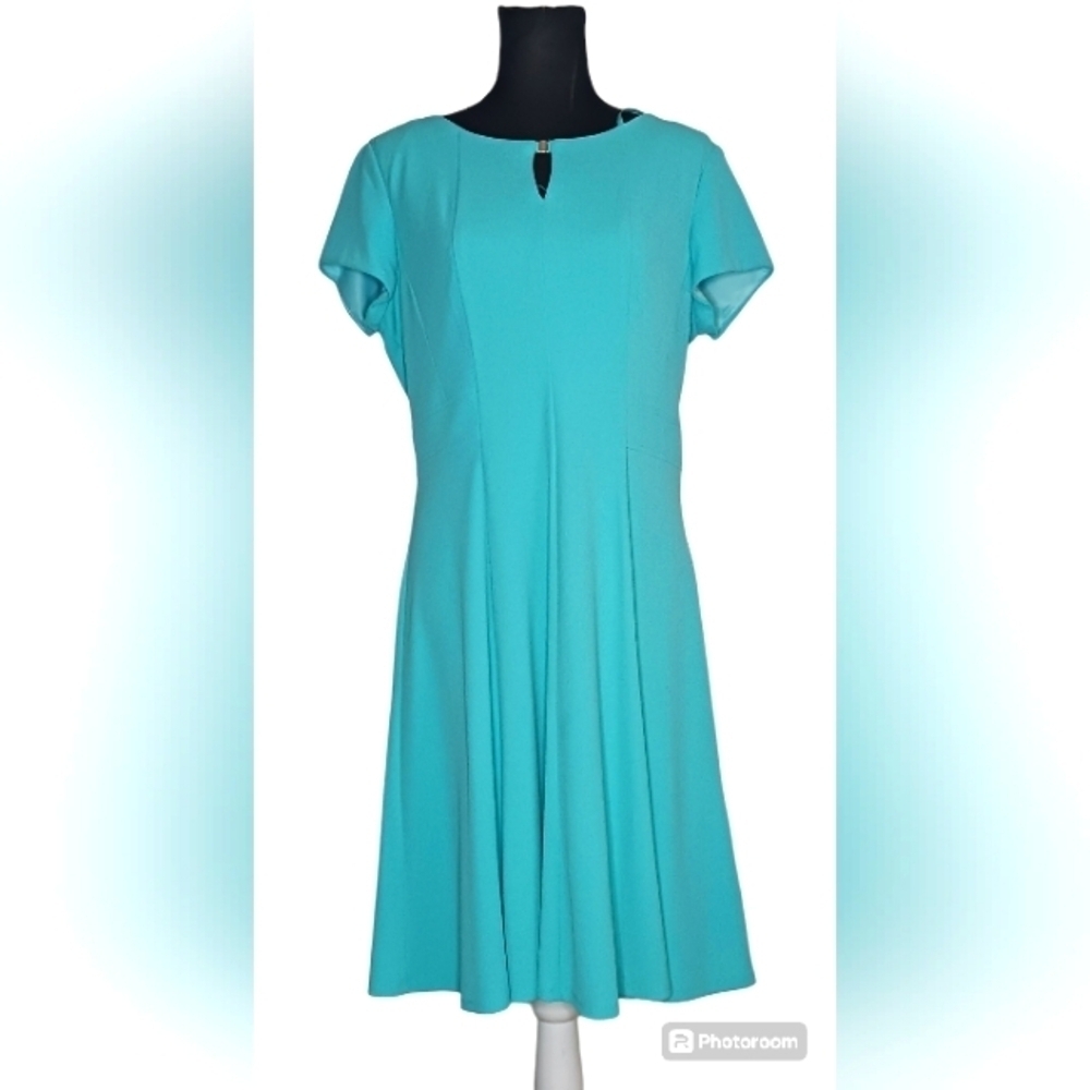 Studio One Fit and Flare Short Sleeve Dress, Size 14